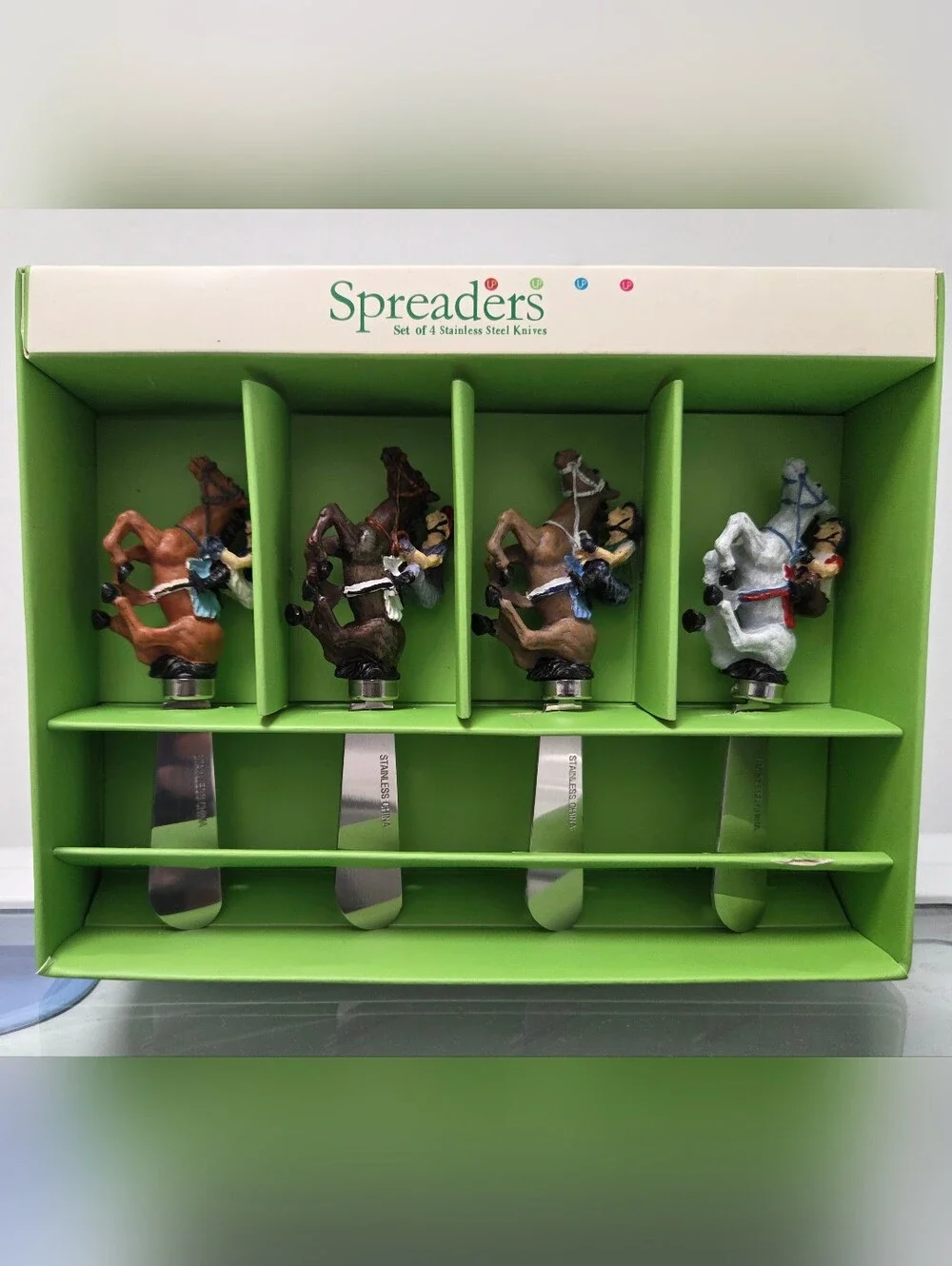 Supreme Multicolor Derby Style Race Horse Handle  Spreaders